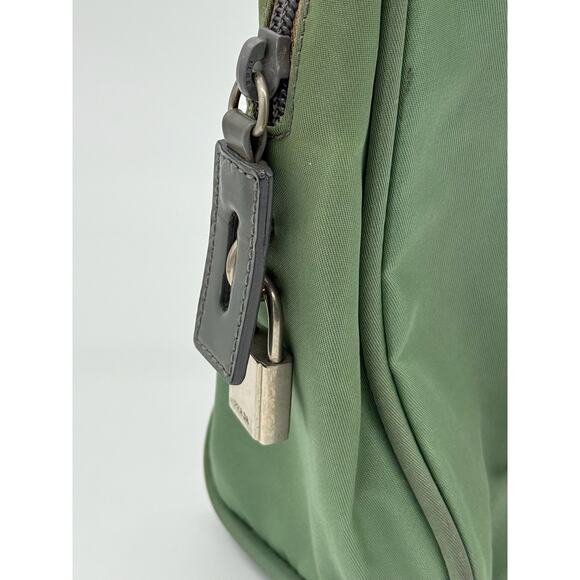 Vintage Prada Tessuto Jacquard Logo Mini Nylon Tote*Lock & Key Present*GREAT BAG - Picture 7 of 10